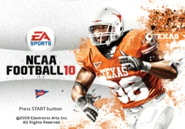 NCAA Football 10 screen shot title